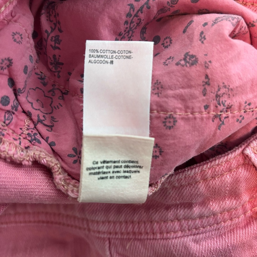 Free people we the free Amelie high rise pink denim shorts size 31 EUC - Picture 9 of 9